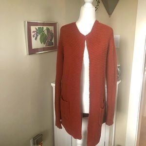 Roxy cardigan burnt orange. Fall sweater s/m